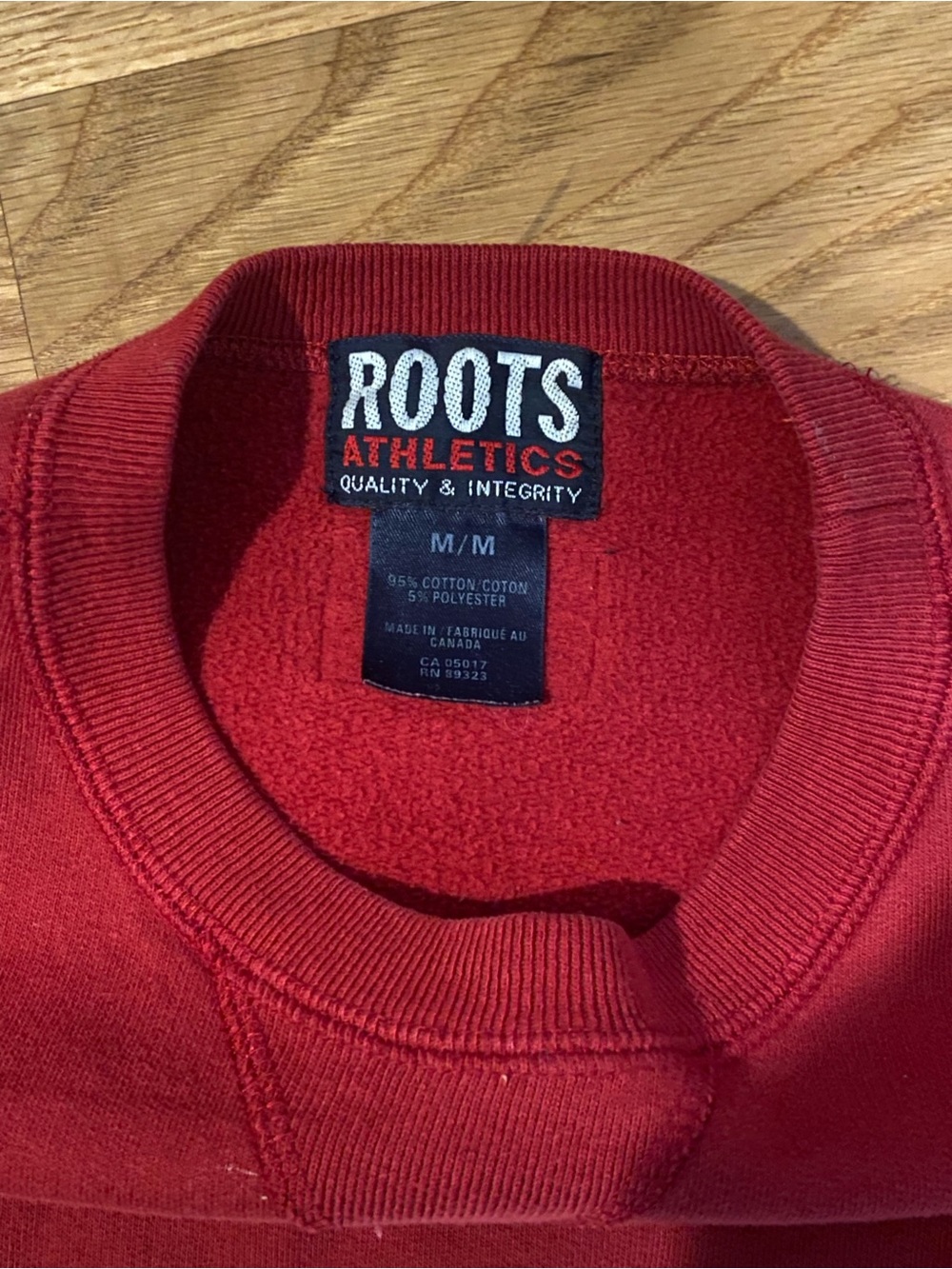 Roots Red 'ASPEN' Crewneck Sweatshirt - Picture 4 of 4